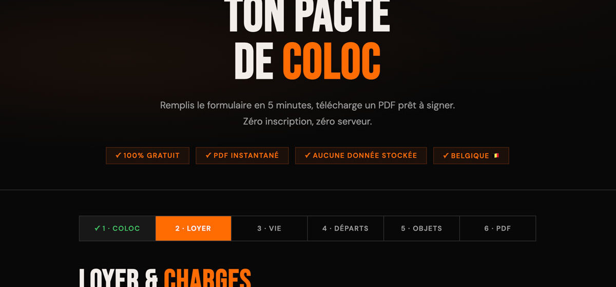 Colocation en Belgique : les documents officiels + un outil simple pour créer ton pacte